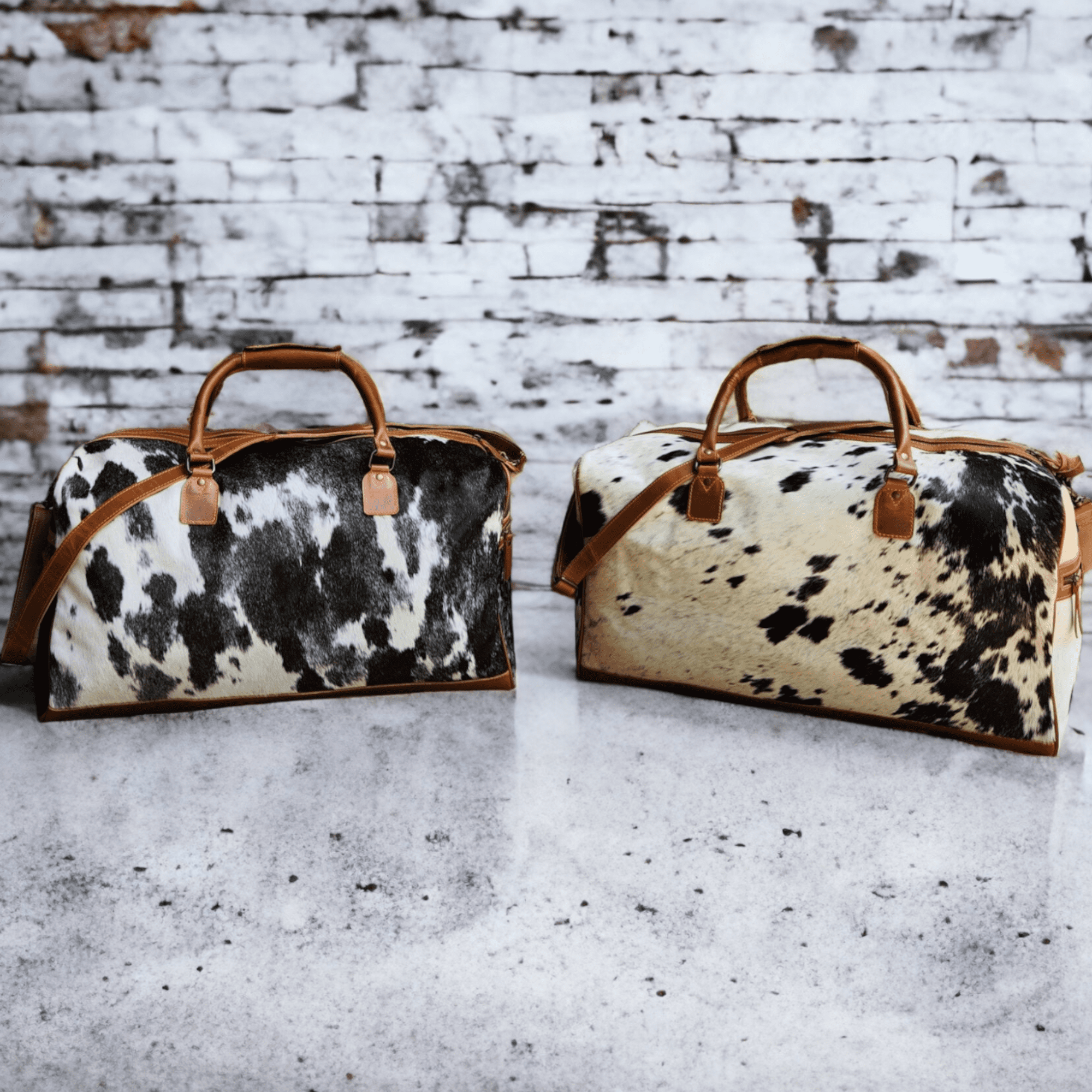The Highlands Black Large Genuine Cowhide Weekender Duffel Luggage & BagsRanch Junkie